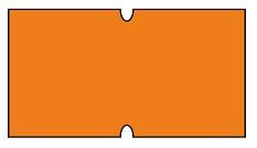 cenovkové etikety 22x12 COLAPLY - oranžové (pre etiketovacie kliešte) 1.250 ks/rol.