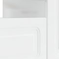 vidaXL LED TV kabinet Biela s vysokým leskom Kompozitné drevo
