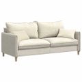 vidaXL Vankúše na pohovku 2 pcs Krémová 50 x 30 cm Kordúrová tkanina