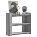 vidaXL Konzolový stolík sivý sonoma 100x35x90 cm kompozitné drevo