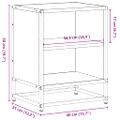 vidaXL Nočné stolíky 2 ks dub sonoma 40x31x50 cm kompozitné drevo+kov