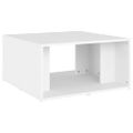 vidaXL Konferenčné stolíky 4 ks, biele 33x33x33 cm, kompozitné drevo