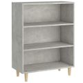 vidaXL Komoda betónovo sivá 69,5x32,5x90 cm spracované drevo