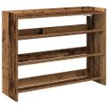 vidaXL Regál na topánky staré drevo 80x25x62 cm spracované drevo