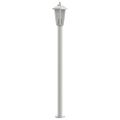 vidaXL Vonkajšie stojace lampy 3 ks strieborné 100cm nehrdzavej. oceľ