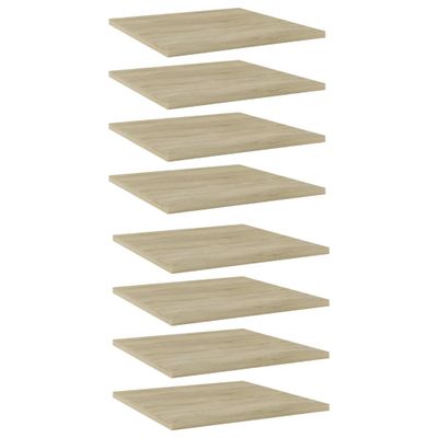 vidaXL Prídavné police 8 ks, dub sonoma 40x40x1,5 cm, drevotrieska
