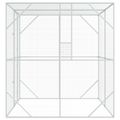 vidaXL Klietka pre vtákov Antracit 209 x 202 x 214 cm Pozinkovaná oceľ