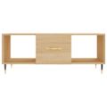 vidaXL Konferenčný stolík dub sonoma 102x50x40 cm kompozitné drevo