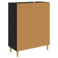 vidaXL Servírovacia skriňa Čierny dub 69,5 x 34 x 90 cm