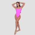 Jednodielne plavky ARUBA Pink - GymBeam, veľkosť M