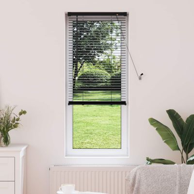 vidaXL Žalúzia Čierny 150 x 50 cm 25 mm PVC