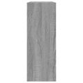 vidaXL Botník sivý dub sonoma 80x21x57 cm kompozitné drevo