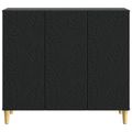 vidaXL Servírovacia skriňa Čierna 89 x 34,5 x 80 cm Kompozitné drevo