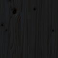 vidaXL Rám postele s čelom čierny 180x200 cm masívne drevo