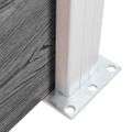 vidaXL Sada plotových panelov WPC 353x105 cm čierna