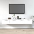 vidaXL Nástenné skrinky 2 ks biele 68x30x20 cm spracované drevo