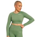 Dámske tričko Hyper Crop-Top Olivine - BeastPink, veľkosť XXL, veľkosť oblečenia XXL