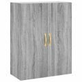 vidaXL Vysoká skrinka sivý dub sonoma 69,5x34x180 cm spracované drevo