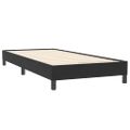 vidaXL Posteľný rám boxspring s matracom a LED čierny 90x220 cm zamat