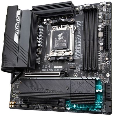 GIGABYTE B650M AORUS ELITE AX/AM5/mATX Základná doska, AMD B650, AM5, 4x DDR5 DIMM (max. 128GB), 2x M.2, HDMI, DisplayPort, USB typ C, Wi-Fi, mATX