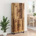 vidaXL Highboard 2 ks Staré drevo 69,5 x 34 x 180 cm