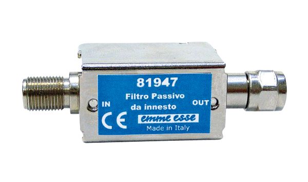 Anténny priepust DC až 790MHz Emme Esse 81947, Fm-Ff, zádrž LTE