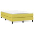 vidaXL Posteľný rám s boxspringom zelená 120x200 cm látka