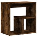 vidaXL Príručný stolík dymový dub 50x30x50 cm spracované drevo