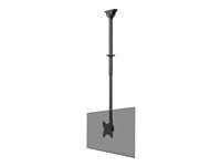 Montážna sada (stropná montáž) - plný pohyb - pre plochý panel - oceľ - čierna - veľkosť obrazovky: 23"-42"