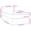 vidaXL Posteľný rám boxsping s matracom ružový 100x200 cm zamat