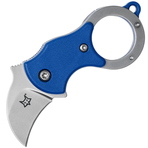 FOX knives FX-535 BL MINI-KA BLUE malý vreckový nôž - karambit 2,5 cm, Bead Blasted, modrá, FRN