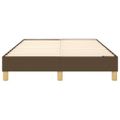 vidaXL Posteľný rám s boxspringom tmavohnedá 120x200 cm látka