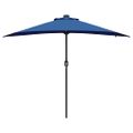 vidaXL Záhradný slnečník 294 x 150 x 223 cm Polyester a oceľ Azurblue