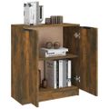vidaXL Komoda dymový dub 60x30x70 cm spracované drevo