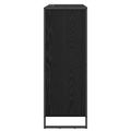 vidaXL Skriňa na topánky Čierny dub 79 x 36 x 100 cm Kompozitné drevo