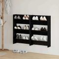 vidaXL Skriňa na topánky 2 ks 60 x 18 x 90 cm Kompozitné drevo