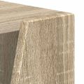 vidaXL Bočná polica 33 x 32 x 100,5 cm Kompozitné drevo Sonoma dub