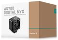 DEEPCOOL chladič AK700 DIGITAL NYX / 7xheatpipe /  120mm PWM fan / černý Chladic, pro CPU, pro Intel i AMD, socket 1851, 1700, 1200, 115x, AM5, AM4, 1× 120mm PWM ventilátor, 7× heatpipe, digitální displ