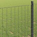 vidaXL Euro plot 1,6 x 10 m Železo potiahnuté PVC Sivá