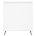 vidaXL Komoda biela 60x35x70 cm spracované drevo