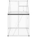 vidaXL Skleník so základovým rámom strieborný 169x114x195 cm hliník