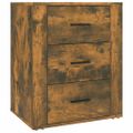 vidaXL Nočný stolík dymový dub 50x36x60 cm spracované drevo