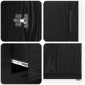 vidaXL Servírovacia skriňa Čierny dub 100 x 33 x 59,5 cm