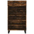 vidaXL Botník dymový dub 60x35x105 cm kompozitné drevo