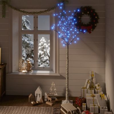 vidaXL Vianočný stromček/vŕba 180 LED 1,8 m, modrá, dovnútra/von