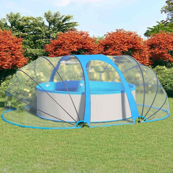 vidaXL Zastrešenie bazénu oválne 530x410x210 cm