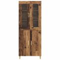 vidaXL Highboard Staré drevo 69,5 x 34 x 180 cm
