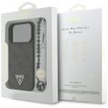 Obal Guess 4G Strap Triangle Logo MagSafe pre iPhone 17 Pro čierny