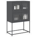 vidaXL Highboard Antracit 68x39x107 cm Oceľ