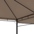 vidaXL Altánok s 2 výsuvnými strechami 3x3x2,75 m sivohnedý 180 g/㎡